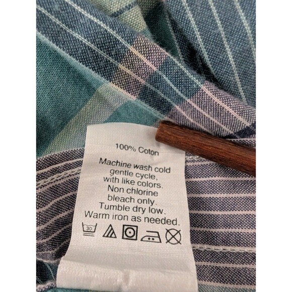 J Crew Men's Shirt Small Pastel Blue Summer Plaid Long Sleeve Button Down #40732 - Picture 10 of 13